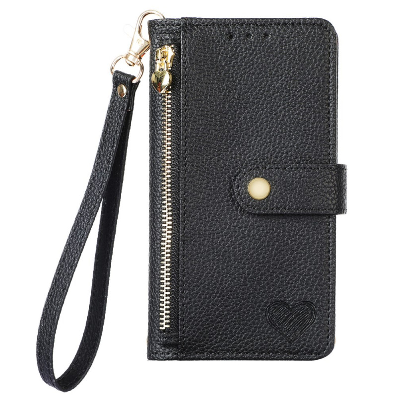 Funda Oppo A6 Pro 5G Cartera Diseño Corazón