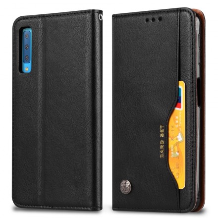 Funda Flip Cover Samsung Galaxy A70 Leatherette Card Funda