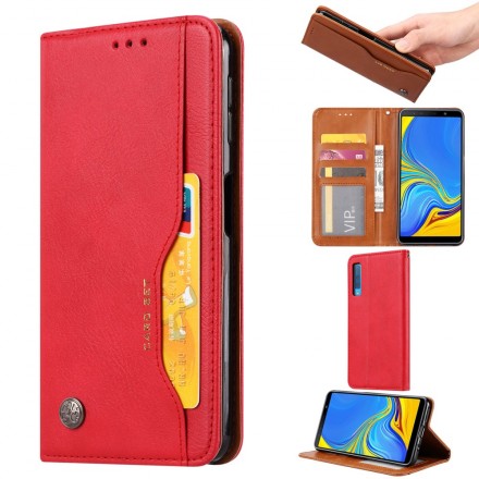 Funda Flip Cover Samsung Galaxy A70 Leatherette Card Funda