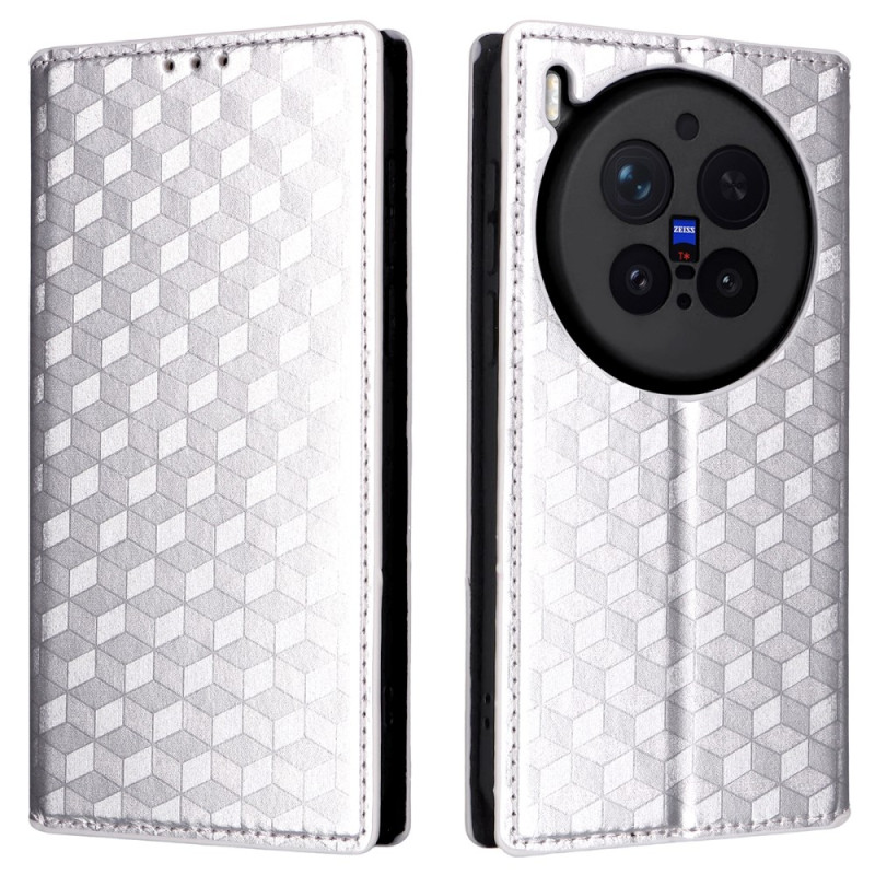 Flip Cover Vivo X300 Pro Patrón Losange