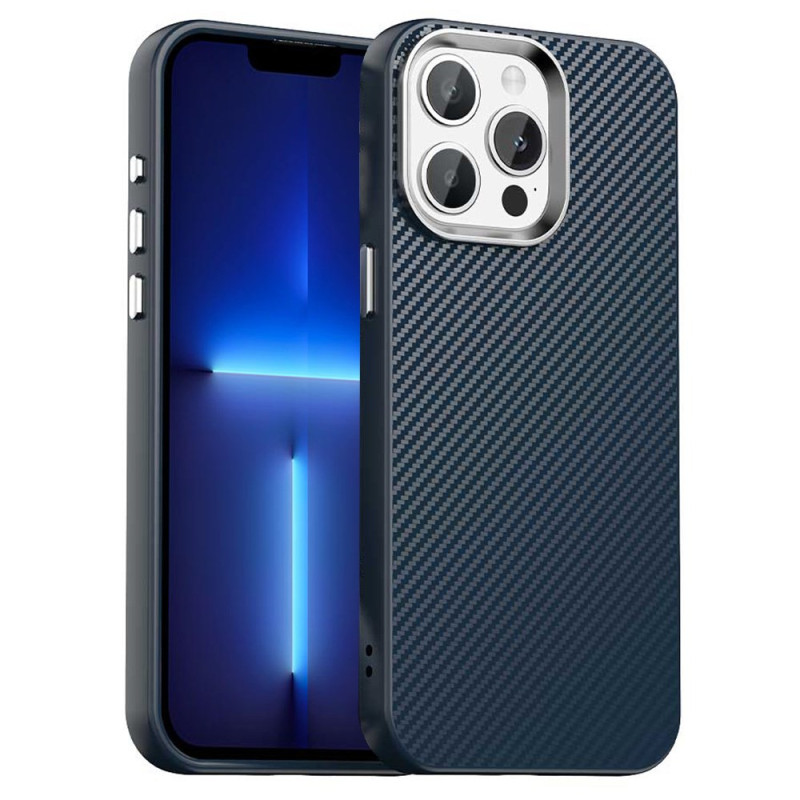 Funda híbrida iPhone 13 Pro con textura de fibra de carbono