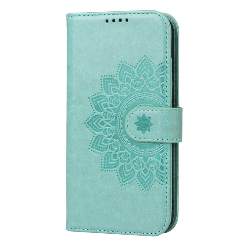 Funda iPhone 13 Pro Flor Mandala con Colgante