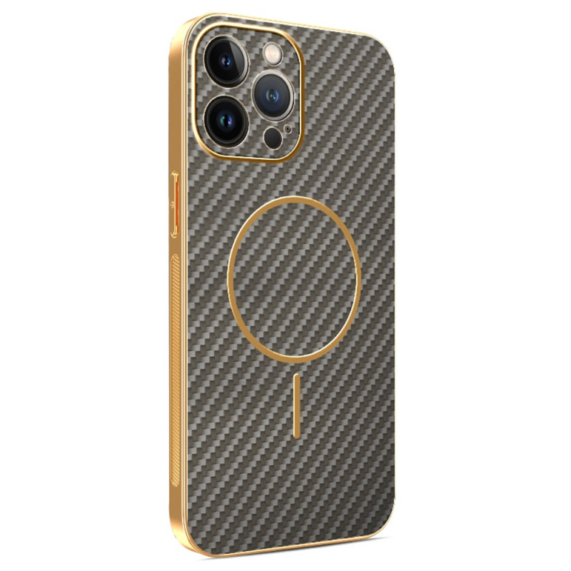 Funda iPhone 13 Pro Max con textura de fibra de carbono