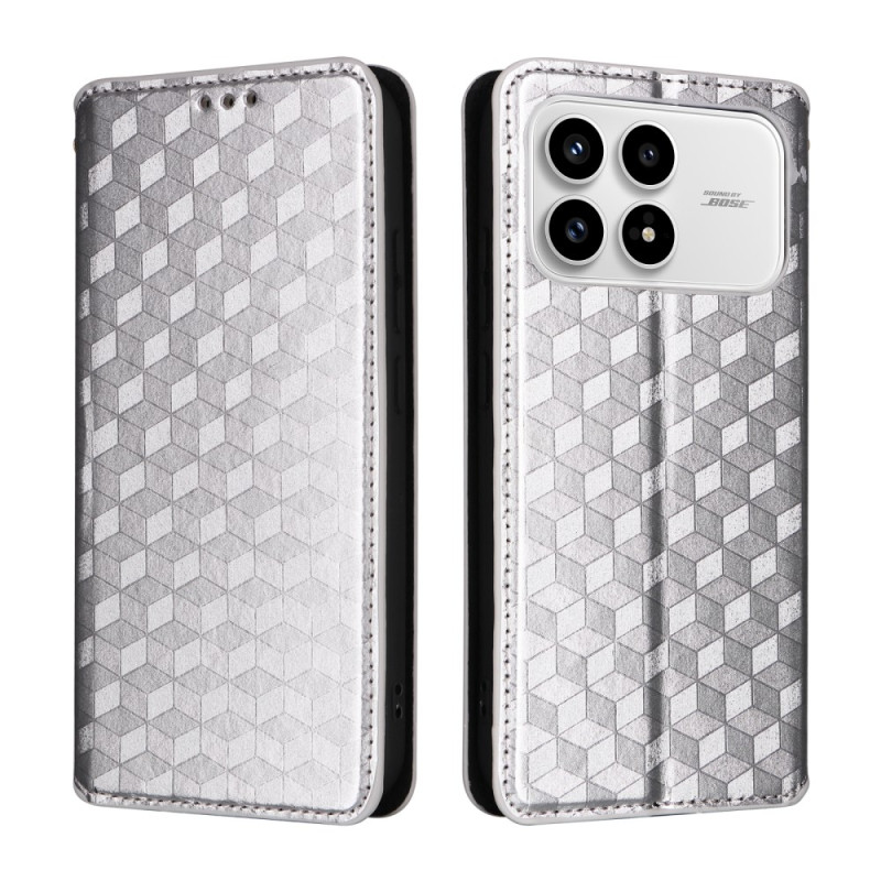 Flip Cover Poco F8 Pro Patrón diamante