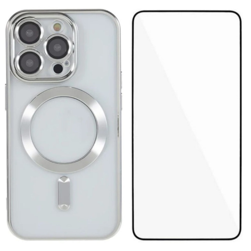 Funda MagSafe transparente con protector de pantalla para iPhone 13 Pro Max