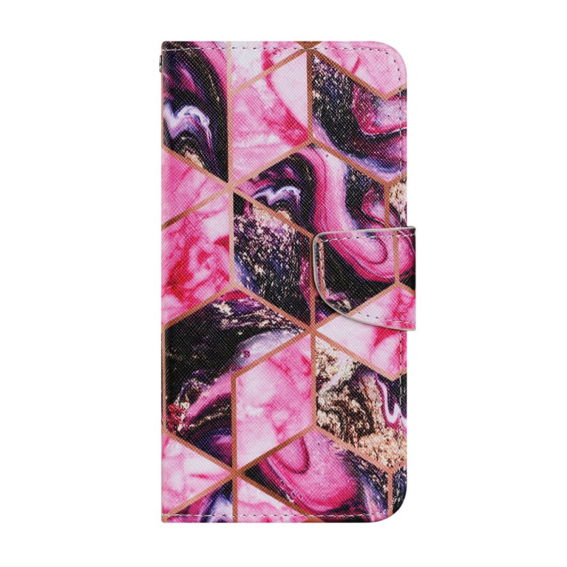Funda iPhone 13 Pro Max Geometry Rosa