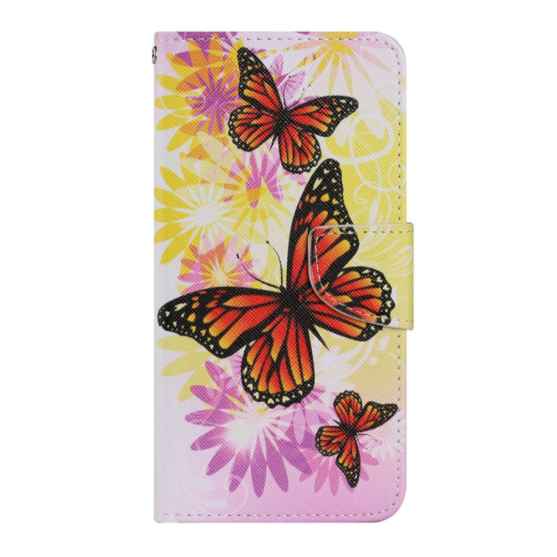 Funda iPhone 13 Pro Max Mariposas Rojas