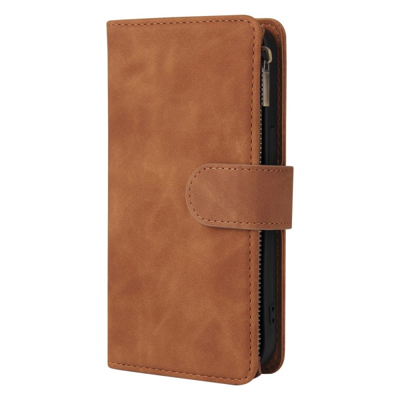 Funda para iPhone 13 Pro Max Cartera Efecto Gamuza