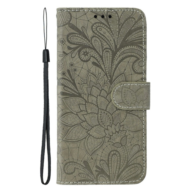 Funda de encaje floral para Motorola Edge 70