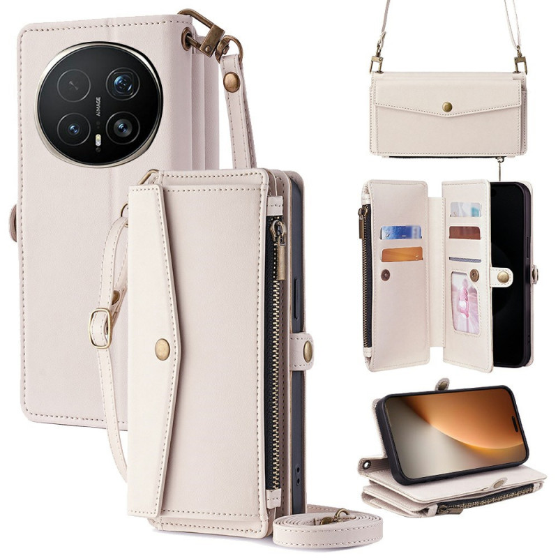 Honor Magic 8 Pro Funda de cartera con colgante para el hombro