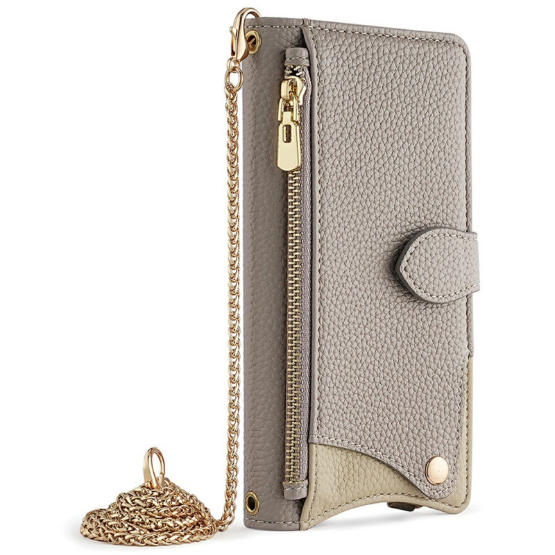 Funda de cartera OnePlus 15 con bandolera de cadena