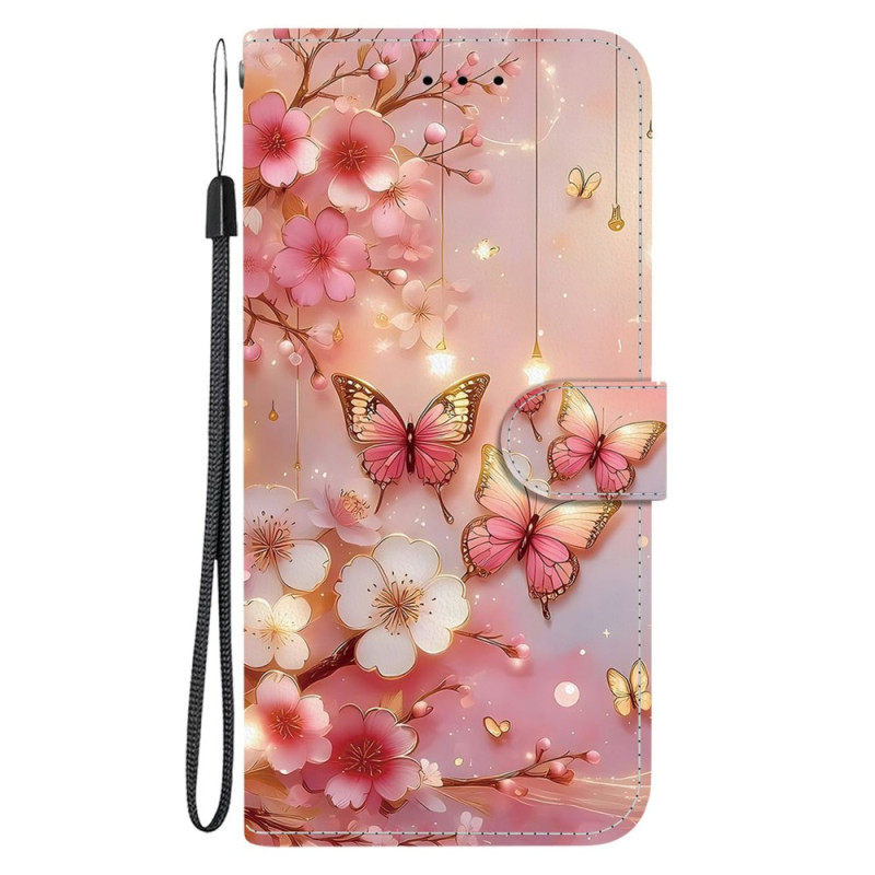 Honor 400 Lite Funda Linterna Mariposas