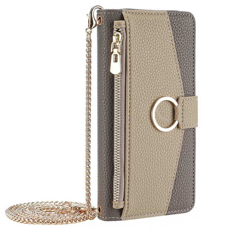 Infinix Zero 40 4G Cartera Funda Espejo y Cadena