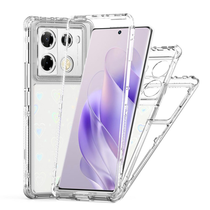 Infinix Note 40 / GT 20 Pro Funda Transparente con Lámina de Patrón Holográfico