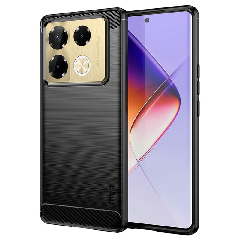 Infinix Note 40 Pro 4G Funda de fibra de carbono cepillada