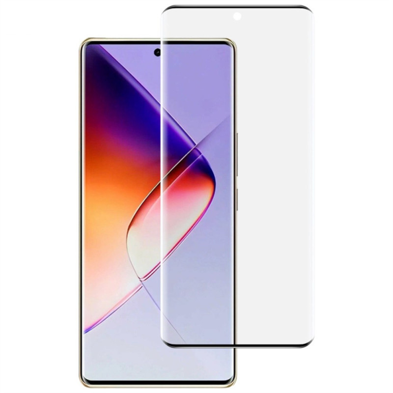 Protector de pantalla integral de cristal templado para Infinix Note 40 Pro 4G (compatible con desbloqueo por huella dactilar)