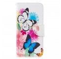 Funda Huawei P30 Lite Mariposas y flores pintadas