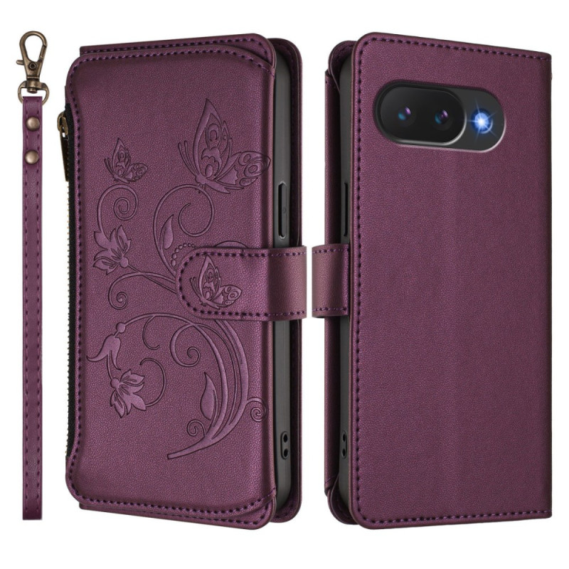 Funda de cartera Google Pixel 10A con diseño floral