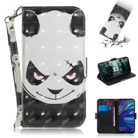 Funda con colgante para el Huawei P30 Lite Angry Panda