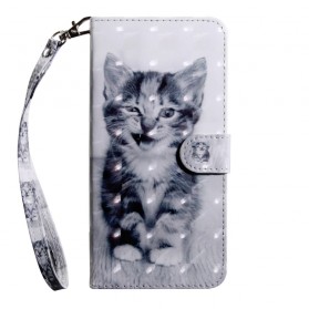 Funda Huawei P30 Lite Cat Negra y Blanca