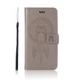 Funda de cuero Huawei Mate 30 Lite Catchy Owl
