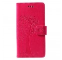 Funda Huawei P30 Lite Árbol y búhos con colgante