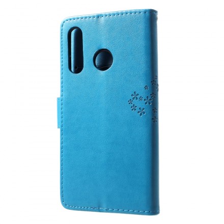 Funda Huawei P30 Lite Árbol y búhos con colgante