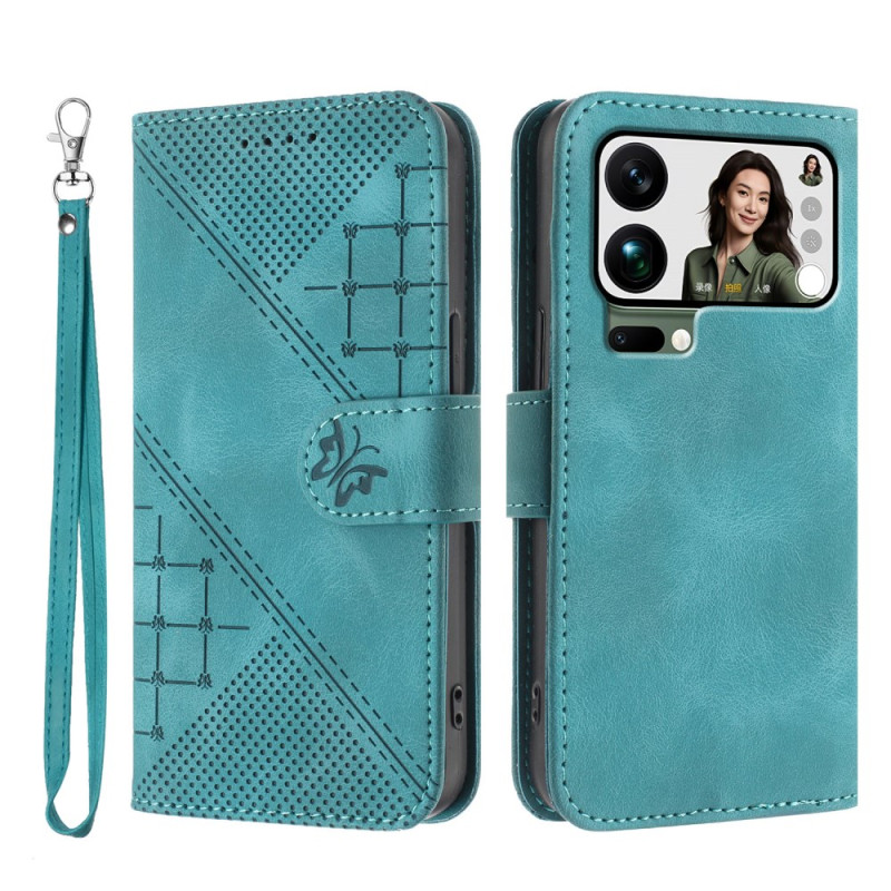 Funda Xiaomi 17 Pro Max Mariposa y Diseño Geométrico