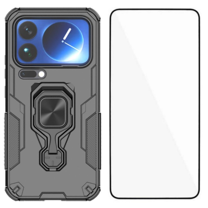 Xiaomi 17 Pro Max Anillo Resistente Caso con Protector de Pantalla