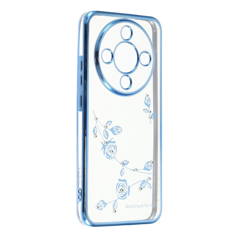 Honor Magic 8 Lite Funda Flor y Strass KADEM