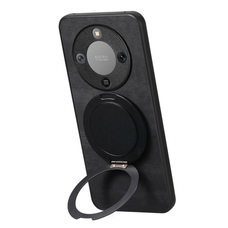 Honor Magic 8 Lite Funda Efecto Gamuza Soporte Giratorio