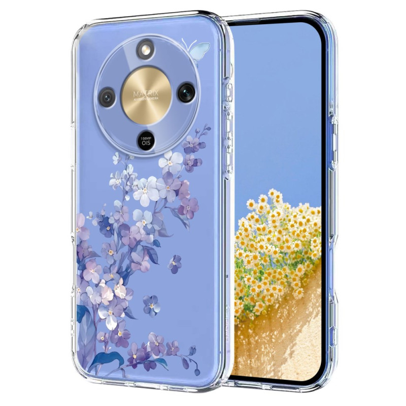 Honor Magic 8 Lite Funda Mariposas y Flores