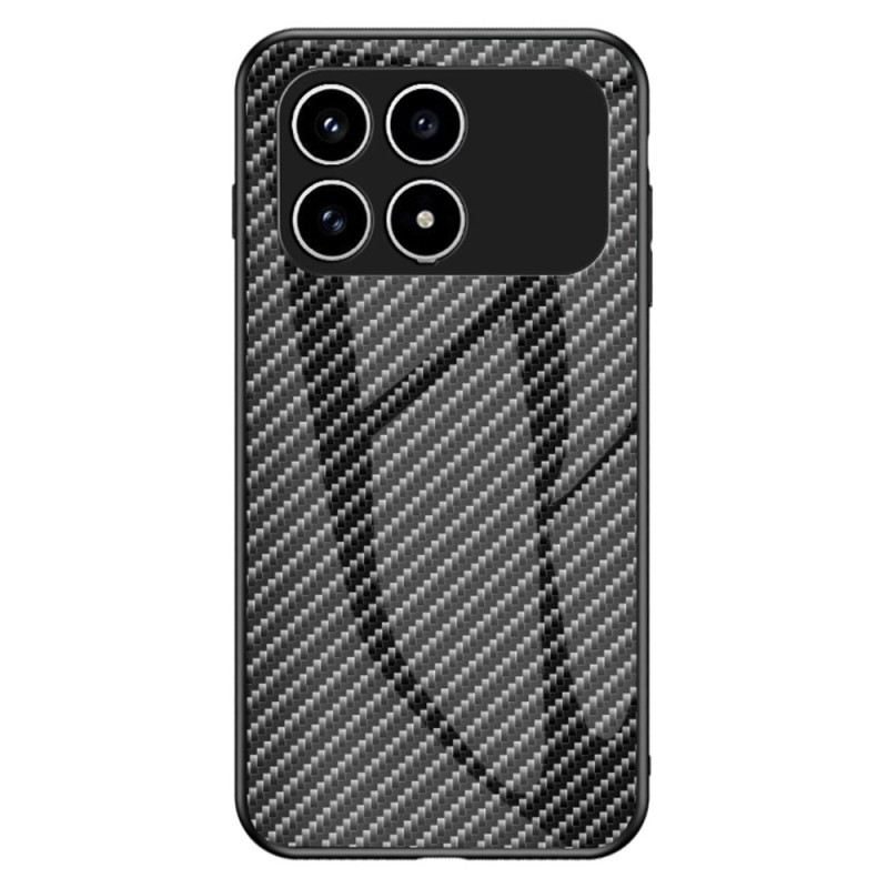 Coque Poco F8 Pro Verre Trempé Fibre Carbone
