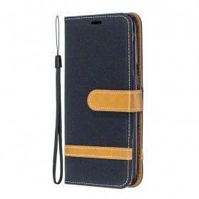 Samsung Galaxy A20e Funda de tela y efecto cuero con colgante