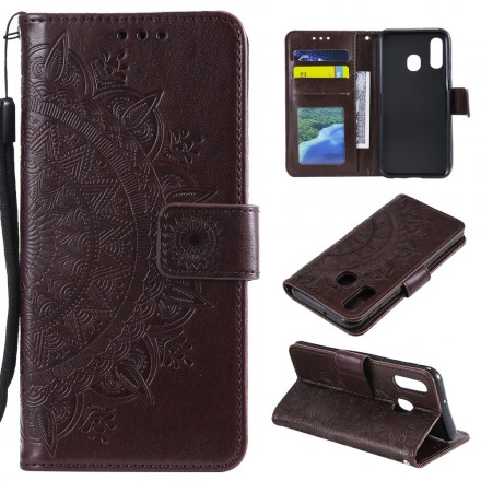 Samsung Galaxy A20e Funda Mandala Sun Samsung Galaxy A20e Funda Mandala Sun