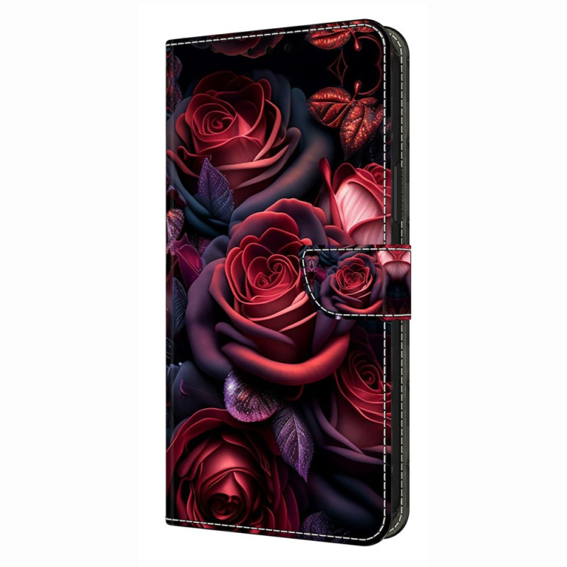 Housse Samsung Galaxy A57 5G Roses Noires
