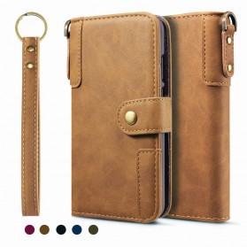 Funda Huawei P30 Lite de cuero dividido estilo retro