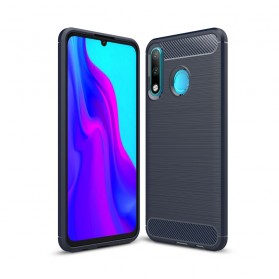 Funda de fibra de carbono cepillada para Huawei P30 Lite