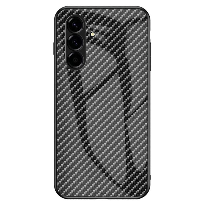 Samsung Galaxy A37 5G Funda de cristal templado de fibra de carbono