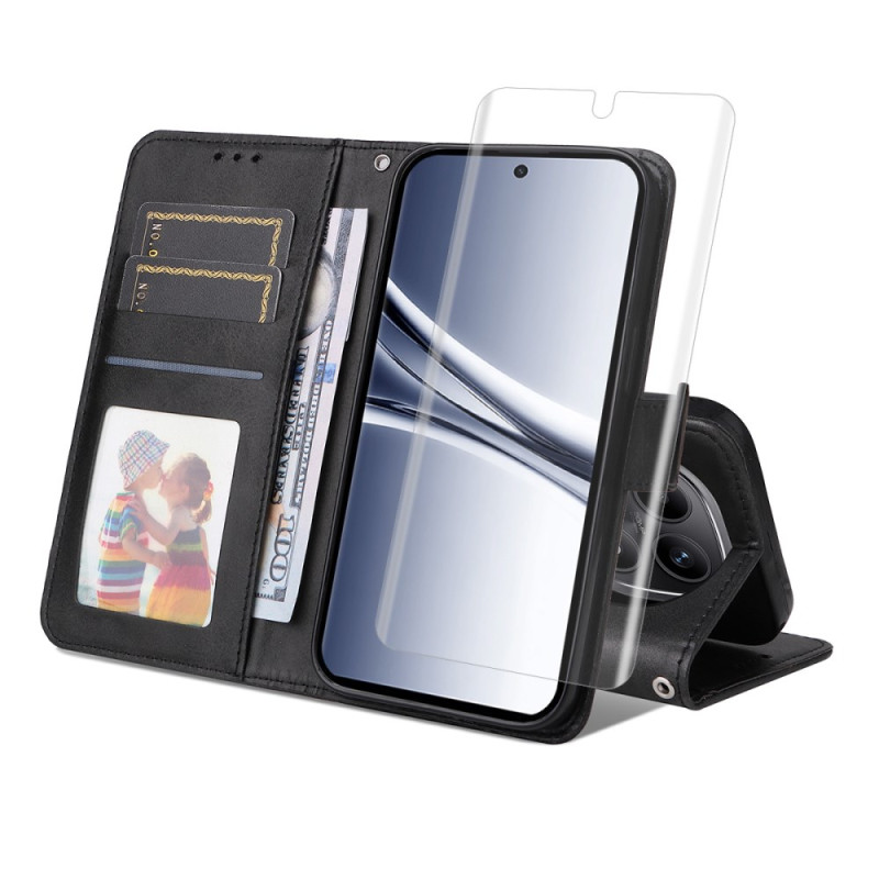 Funda Xiaomi Redmi Note 15 5G / 4G / Poco M8 5G polipiel con protector de pantalla