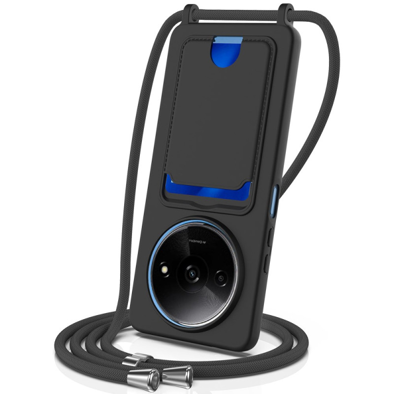 Xiaomi Redmi A3 / A3X / Poco C61 Lanyard Funda Estuche Tarjeta