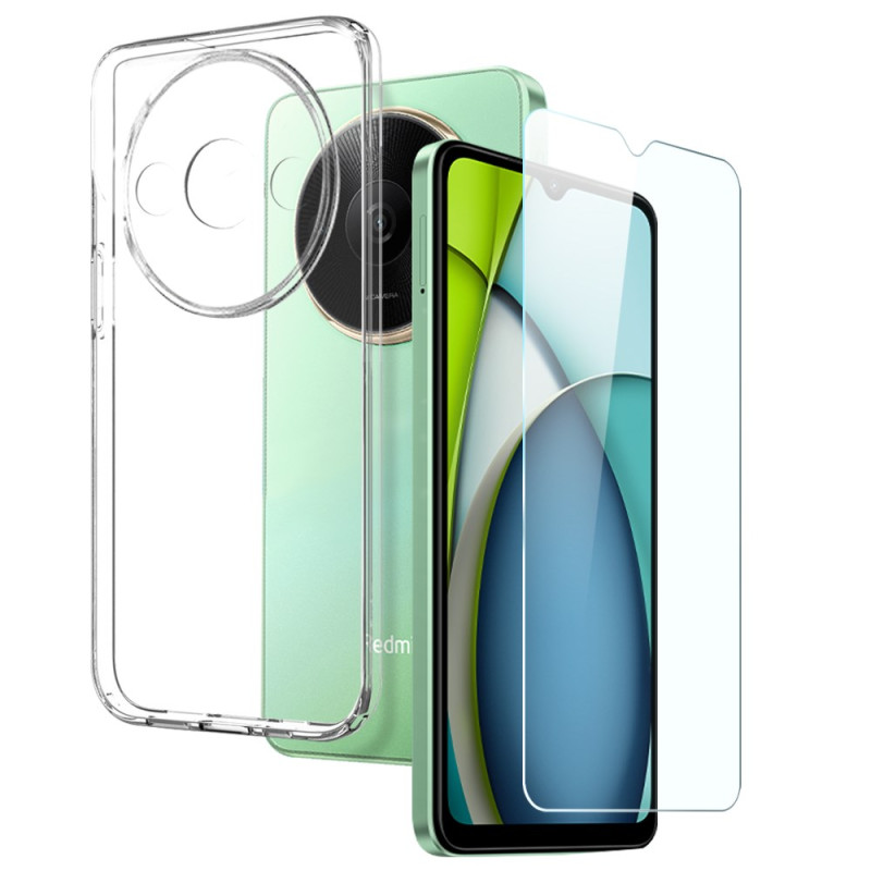 Xiaomi Redmi A3X Funda transparente con protector de pantalla