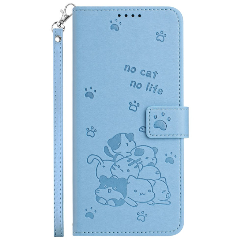 Xiaomi Redmi A3 / A3X / Poco C61 Lanyard Cat Funda