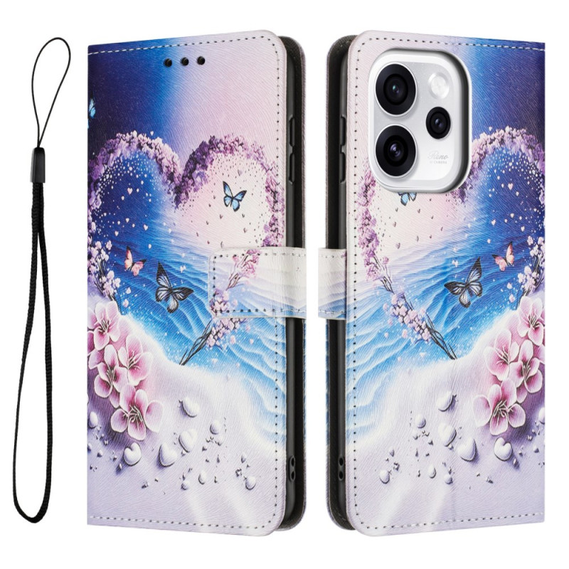 Funda Oppo Reno 15 5G Corazón de mariposa