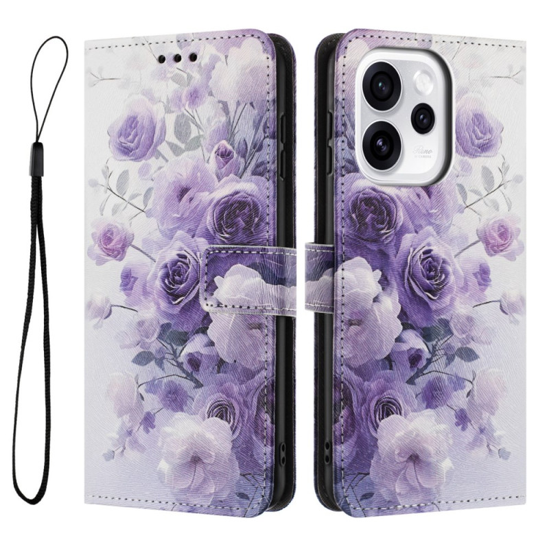 Oppo Reno 15 Pro 5G Estuche Purple Roses