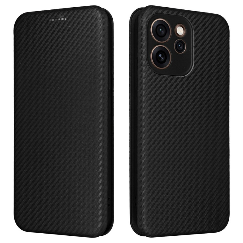 Flip Cover Oppo Reno 15 F 5G Textura Fibra Carbono