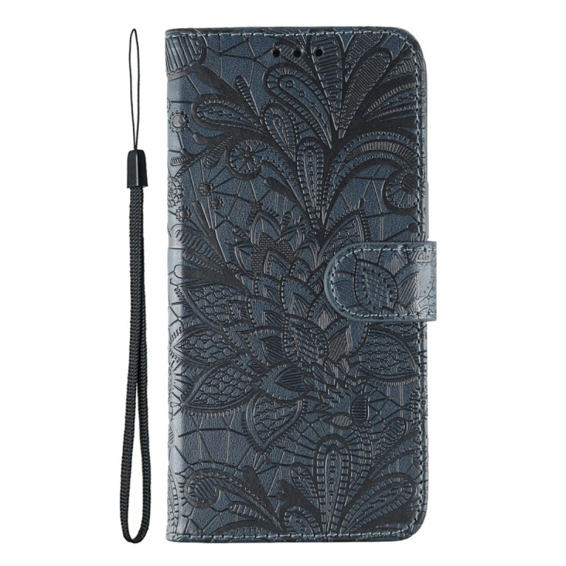 Honor 400 Smart 5G / X7d 5G / 4G Funda con diseño de flores de encaje