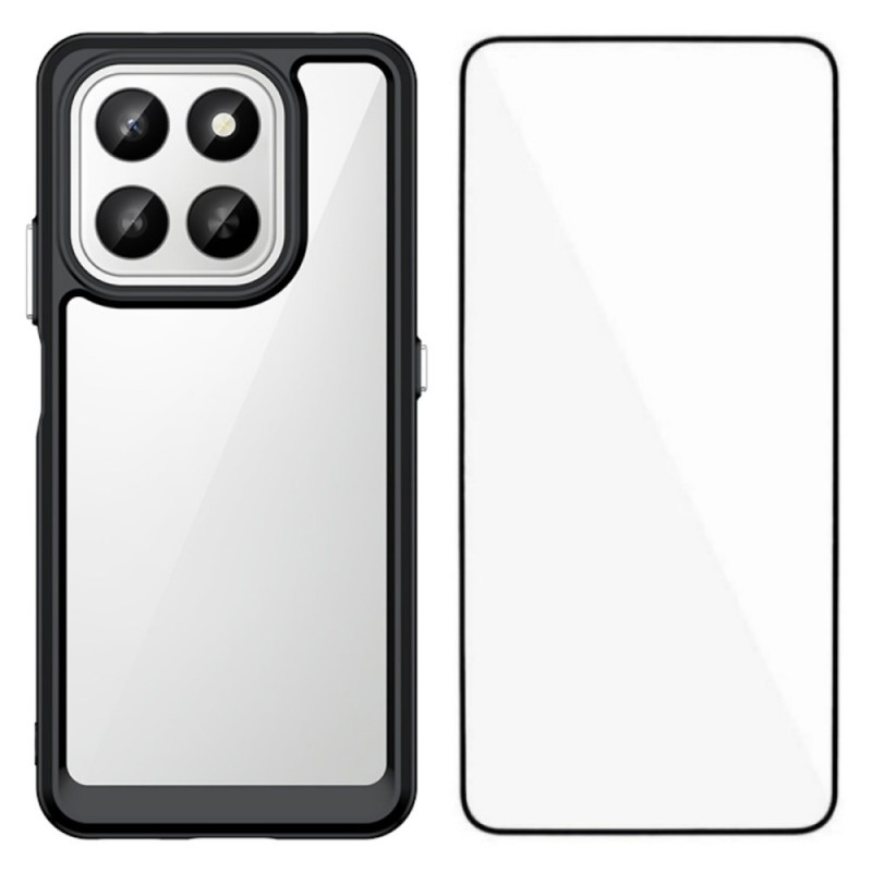 Honor 400 Smart 5G / 4G / X7d 4G Funda híbrida con protector de pantalla