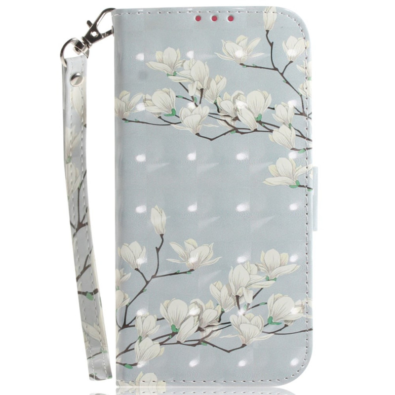Honor X8 5G Magnolias Colgante Funda