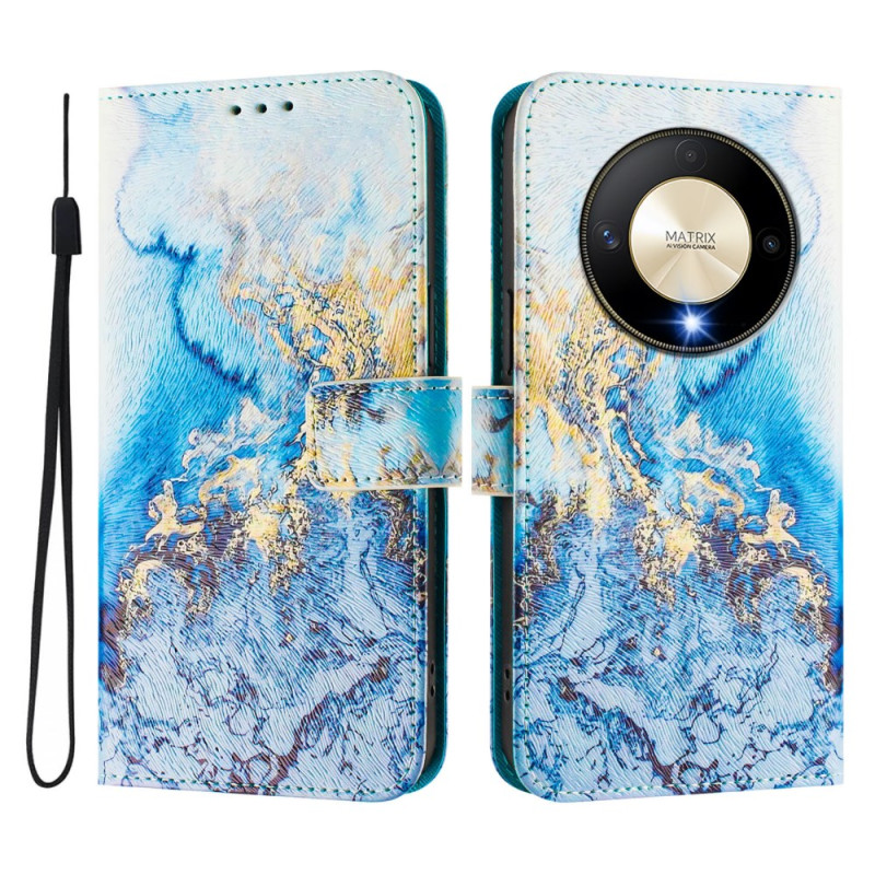 Honor Magic 6 Lite / X9b Funda Mármol Motivo Océano